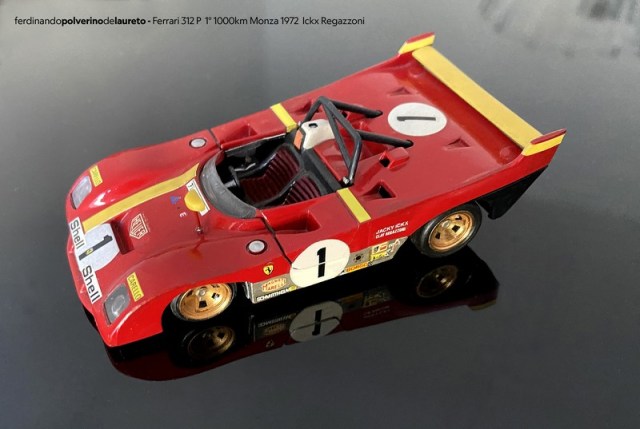 Miniature GMP 1/18 Ferrari 312 PB 1972 - Ickx / Regazzoni, 1000km Monza, Course