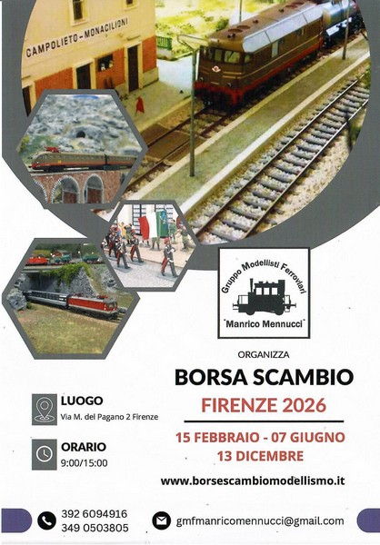 Le borse scambio fermodellistiche a&nbsp;Firenze