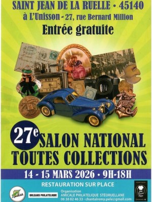Salon National Toutes Collections a Saint Jean de la Ruelle (Francia) il 14-15&nbsp;marzo
