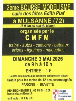 Il 3 maggio la Borsa di scambio a Mulsanne (Le&nbsp;Mans)