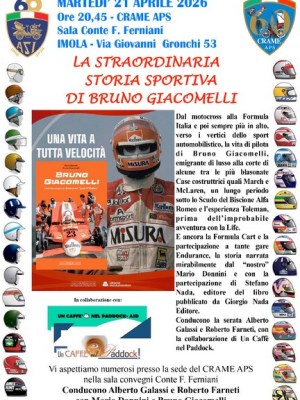 Bruno Giacomelli presenta a Imola il libro “Continuavano a chiamarmi ‘Jack O’Malley’”