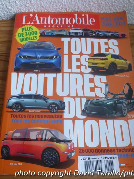 Rassegna stampa: Toutes les voitures du monde&nbsp;2026-2027