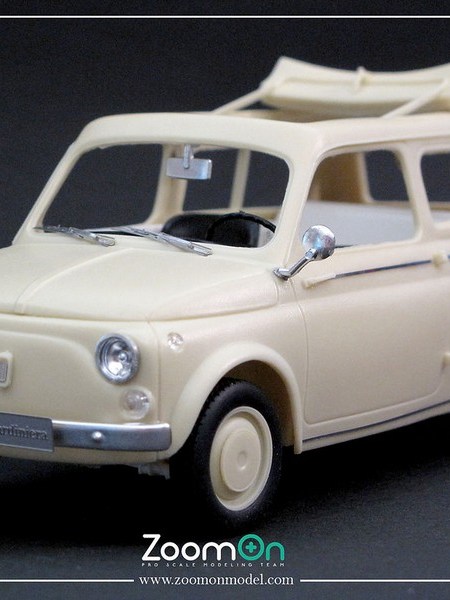 Fiat 500 Giardiniera di ZoomOn: un transkit 1:24 per il modello&nbsp;Tamiya