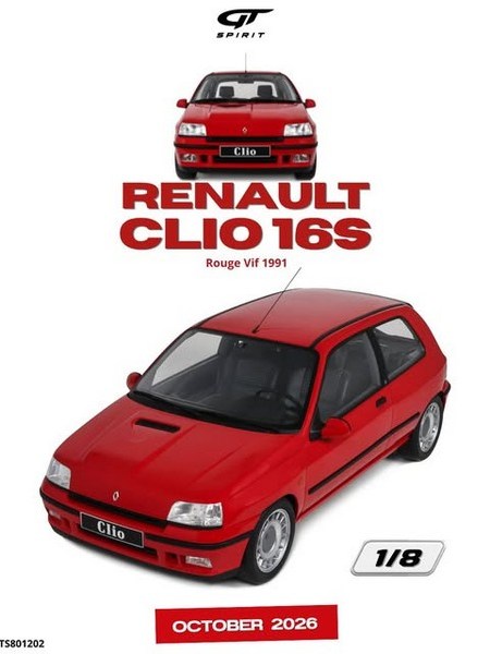 Da GT Spirit la Clio 16v in scala&nbsp;1:8