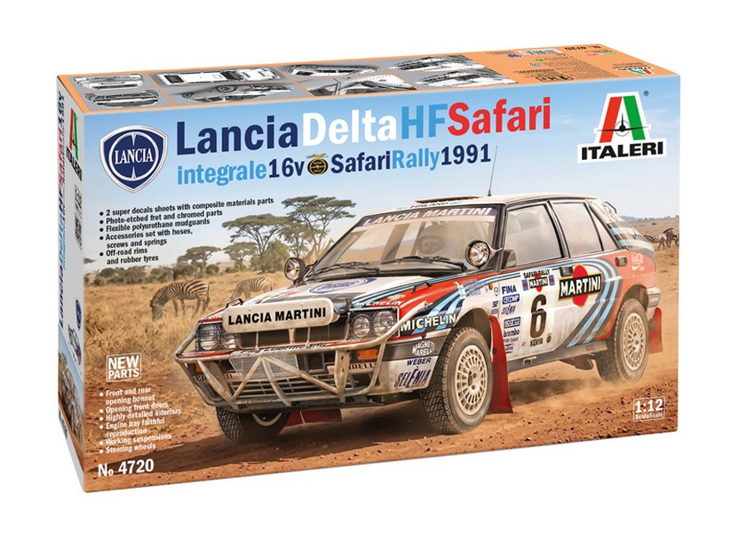Lancia Delta HF Integrale 16V Safari Rally 1991 di Italeri in&nbsp;1:12