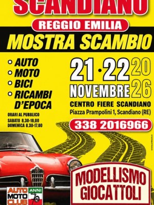 Il 21-22 novembre la mostra scambio a Scandiano (Reggio&nbsp;Emilia)