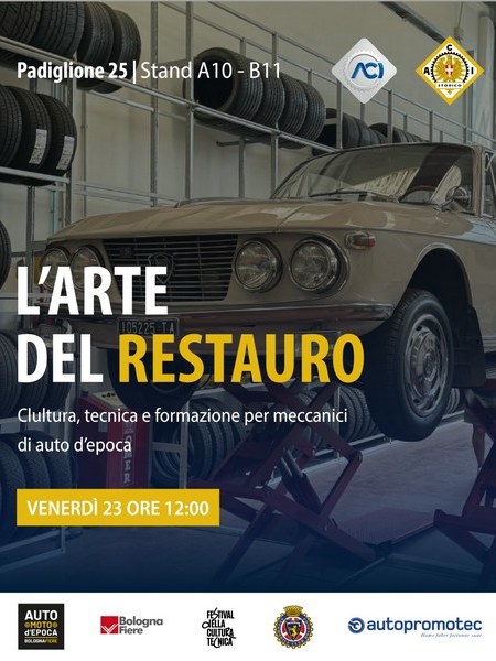 Auto e Moto d’Epoca 2026: l’arte del restauro, cultura tecnica e&nbsp;formazione